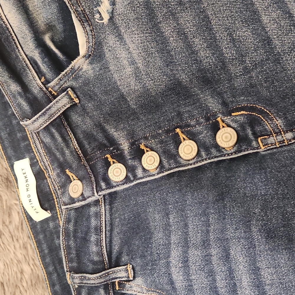 Flying Monkey Disclosure High Rise Light Blue Skinny Jeans Size 32, New W/O Tag! - Picture 10 of 13